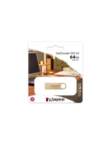 Kingston Technology DataTraveler 64GB 220MB s Metal USB 3.2 Gen 1 SE9 G3