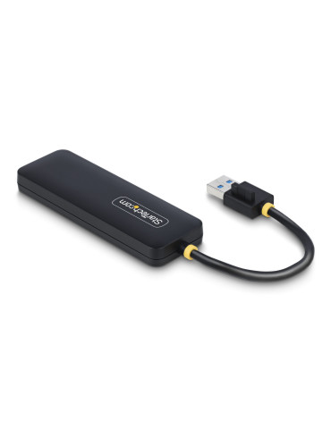 StarTech.com H5A4A-USB-HUB keskitin USB 3.2 Gen 1 (3.1 Gen 1) Type-A 5000 Mbit s Musta