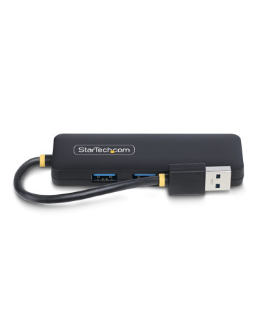 StarTech.com H5A4A-USB-HUB keskitin USB 3.2 Gen 1 (3.1 Gen 1) Type-A 5000 Mbit s Musta