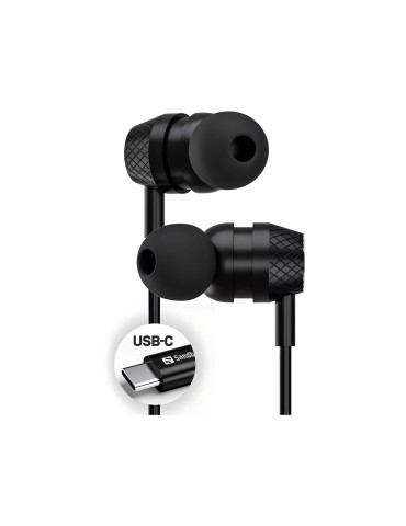 Sandberg 126-50 headphones headset Wired In-ear Calls Music USB Type-C Black