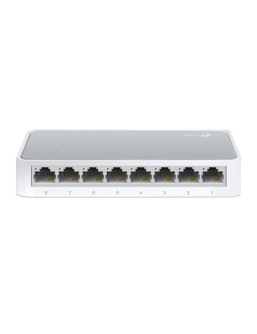 TP-Link TL-SF1008D nätverksswitchar Ohanterad Fast Ethernet (10 100) Vit