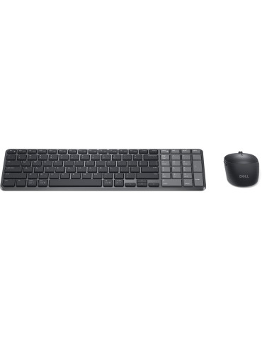 DELL Pro 7 KM746 näppäimistö Sisältää hiiren Universaali RF Wireless + Bluetooth QWERTY Pohjoismainen Grafiitti