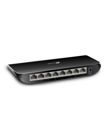 TP-Link TL-SG1008D Ohanterad Gigabit Ethernet (10 100 1000) Svart
