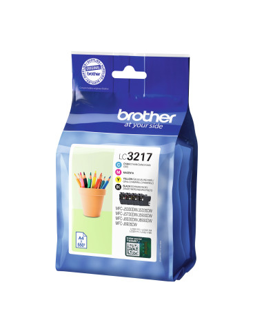 Brother LC3217VAL bläckpatroner 4 styck Original Svart, Cyan, Magenta, Gul