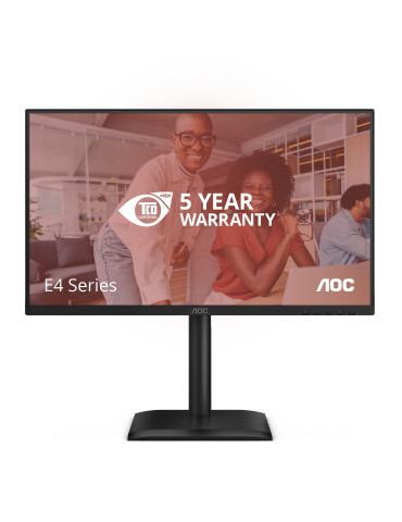 AOC E4 24E4CV computer monitor 23.8" 1920 x 1080 pixels Full HD LED Black