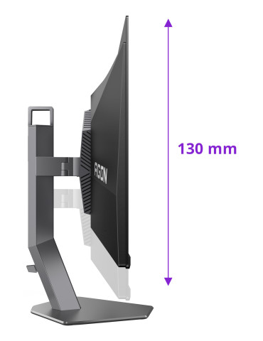 AOC AGON PRO AG276QKD2 tietokoneen litteä näyttö 67,3 cm (26.5") 2560 x 1440 pikseliä Quad HD QD-OLED Musta, Harmaa
