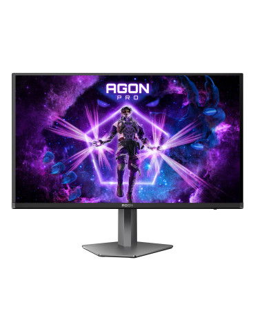 AOC AGON PRO AG276QKD2 tietokoneen litteä näyttö 67,3 cm (26.5") 2560 x 1440 pikseliä Quad HD QD-OLED Musta, Harmaa