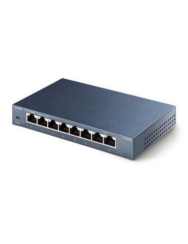 TP-Link TL-SG108 Hallitsematon Gigabit Ethernet (10 100 1000) Musta