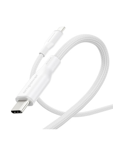 PanzerGlass empower™ by ® Racing 240W USB-C to USB-C Cable | USB 2.0 | 1.2M | Silver White USB cable