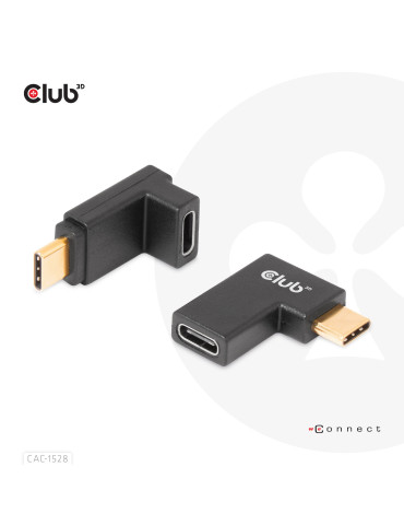 CLUB3D CAC-1528 kaapelin sukupuolenvaihtaja USB C Musta