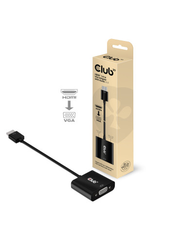 CLUB3D CAC-1302 video cable adapter 19.7" (0.5 m) HDMI Type A (Standard) VGA (D-Sub) Black