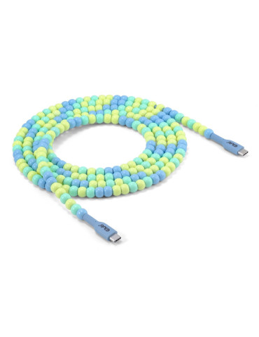 CLUB3D CAC-3011 USB-kablar 2 m USB C 0,48 Gbit s 60 W Blå, Grön