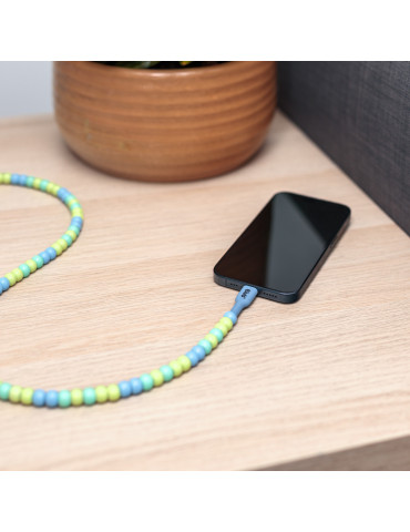 CLUB3D CAC-3011 USB-kablar 2 m USB C 0,48 Gbit s 60 W Blå, Grön