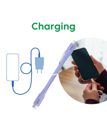 CLUB3D USB C cable purple