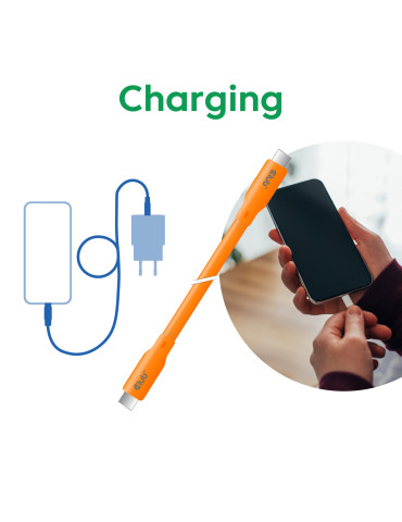 CLUB3D USB C cable orange