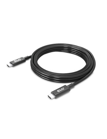 CLUB3D USB4 Gen3x2 Type-C Bi-Directional Cable 8K60Hz or 4K120Hz, Data 40Gbps, PD 240W(48V 5A) EPR M M 3m   9.84ft