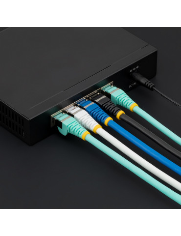 StarTech.com 2 m CAT6a Ethernet-kabel - Blå - Low Smoke Zero Halogen (LSZH) - 10 GbE 500 MHz 100 W PoE++ Hakfri RJ-45 med