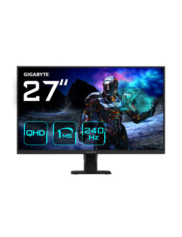 GIGABYTE GS27Q X tietokoneen litteä näyttö 68,6 cm (27") 2560 x 1440 pikseliä Quad HD LCD Musta