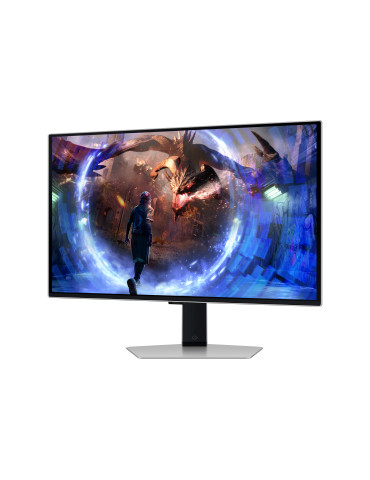 Samsung G60SD tietokoneen litteä näyttö 68,6 cm (27") 2560 x 1440 pikseliä Quad HD OLED Hopea