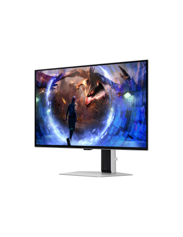 Samsung G60SD tietokoneen litteä näyttö 68,6 cm (27") 2560 x 1440 pikseliä Quad HD OLED Hopea