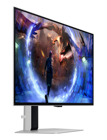Samsung G60SD tietokoneen litteä näyttö 68,6 cm (27") 2560 x 1440 pikseliä Quad HD OLED Hopea