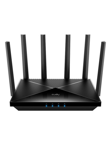 Cudy WR11000 trådlös router 2.5 Gigabit Ethernet Triband (2,4 GHz 5 GHz 6 GHz) Svart