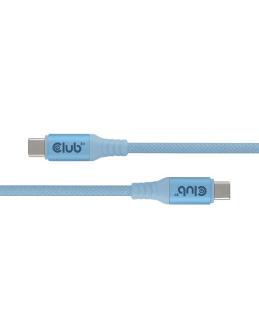 CLUB3D CAC-3030 USB-kaapeli 2 m USB C 0,48 Gbit s 240 W Sininen