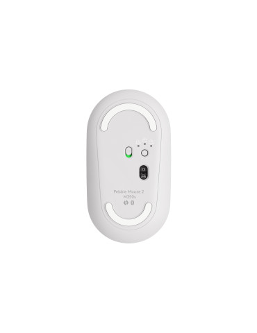 Logitech Pebble 2 M350s mouse Travel Ambidextrous RF Wireless + Bluetooth Optical 4000 DPI