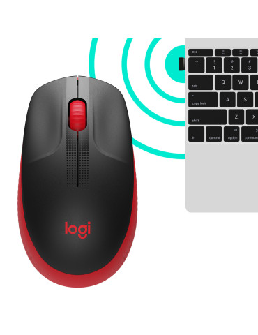 Logitech M190 mouse Office Ambidextrous RF Wireless Optical 1000 DPI