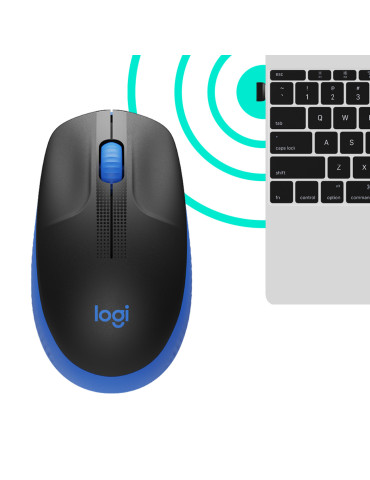 Logitech M190 mouse Office Ambidextrous RF Wireless Optical 1000 DPI