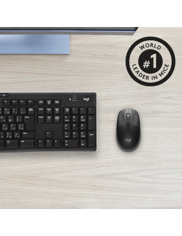Logitech M190 mouse Office Ambidextrous RF Wireless Optical 1000 DPI
