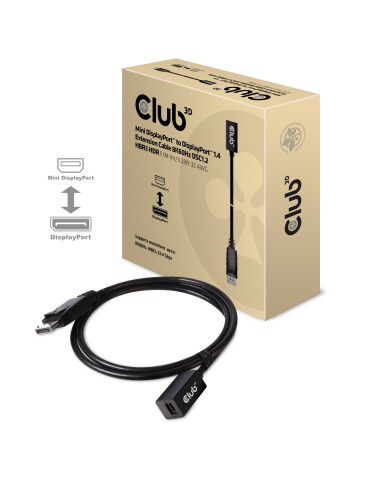 CLUB3D CAC-1120 DisplayPort-kabel 1 m Mini DisplayPort Svart