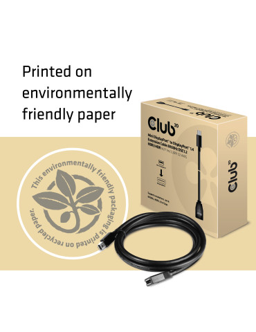 CLUB3D CAC-1121 DisplayPort cable 39.4" (1 m) Mini DisplayPort Black