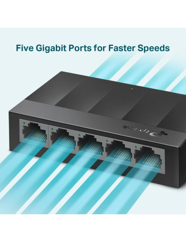 TP-Link LS1005G Hallitsematon Gigabit Ethernet (10 100 1000) Musta