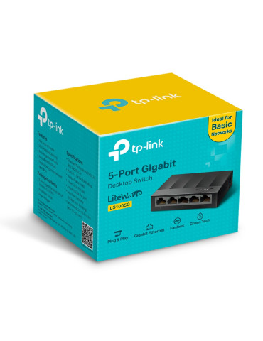TP-Link LS1005G Hallitsematon Gigabit Ethernet (10 100 1000) Musta
