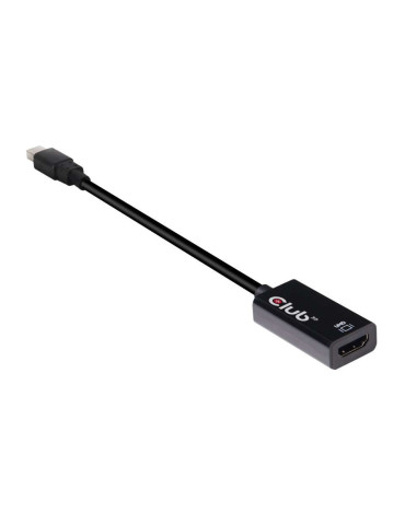 CLUB3D Mini DisplayPort 1.4 to HDMI 2.0b HDR Active Adapter