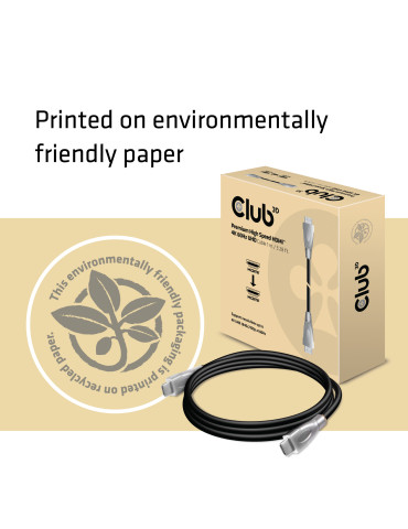 CLUB3D Premium High Speed HDMI™ 2.0 4K60Hz UHD Cable 1 m  3.28 ft Certified