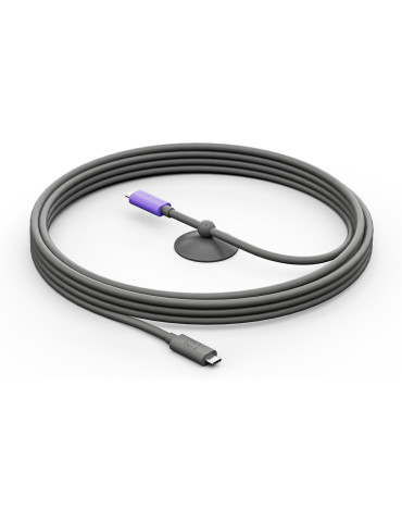 Logitech 952-000195 USB cable USB 3.2 Gen 2 (3.1 Gen 2) 196.9" (5 m) USB C Graphite, Violet
