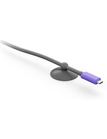 Logitech 952-000195 USB cable USB 3.2 Gen 2 (3.1 Gen 2) 196.9" (5 m) USB C Graphite, Violet