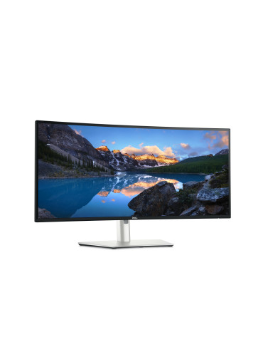 DELL UltraSharp U3425WE tietokoneen litteä näyttö 86,7 cm (34.1") 3440 x 1440 pikseliä Wide Quad HD LCD Musta, Hopea