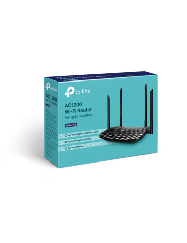 TP-Link AC1200 langaton reititin Gigabitti Ethernet Kaksitaajuus (2,4 GHz 5 GHz) Musta
