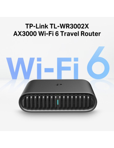 TP-Link TL-WR3002X langaton reititin Gigabitti Ethernet Kaksitaajuus (2,4 GHz 5 GHz) Musta