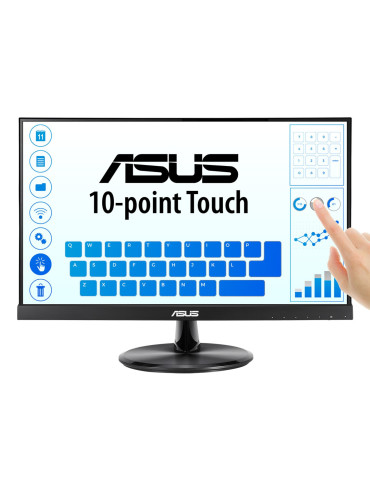 ASUS VT229H platta pc-skärmar 54,6 cm (21.5") 1920 x 1080 pixlar Full HD LED Pekskärm Svart
