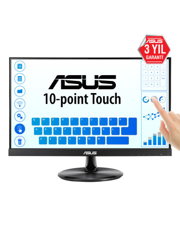 ASUS VT229H platta pc-skärmar 54,6 cm (21.5") 1920 x 1080 pixlar Full HD LED Pekskärm Svart