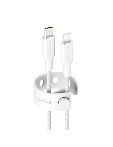 PanzerGlass empower™ by ® Racing 60W USB-C to Lightning Cable | USB 2.0 | 1.2M | Silver White USB-kaapeli Valkoinen