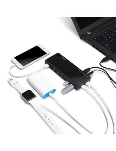 TP-Link UH720 interface hub USB 3.2 Gen 1 (3.1 Gen 1) Micro-B 5000 Mbit s Black