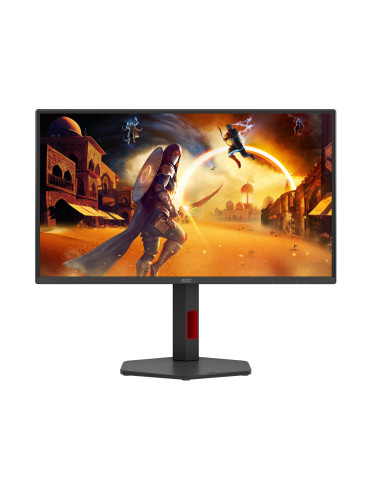 AOC G4 Q25G4SR tietokoneen litteä näyttö 62,2 cm (24.5") 2560 x 1440 pikseliä Quad HD LED Musta, Punainen