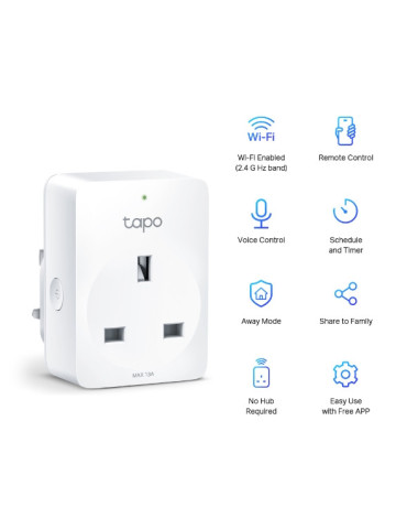 TP-Link Tapo P100 smart plug 2300 W Valkoinen