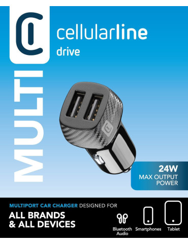 Cellularline 8018080356292 Älypuhelin, Universaali Musta Tupakansytytin Pikalataus Auto