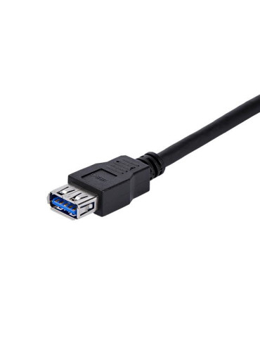 StarTech.com USB3SEXT1MBK USB-kaapeli USB 3.2 Gen 1 (3.1 Gen 1) 1 m USB A 5 Gbit s Musta
